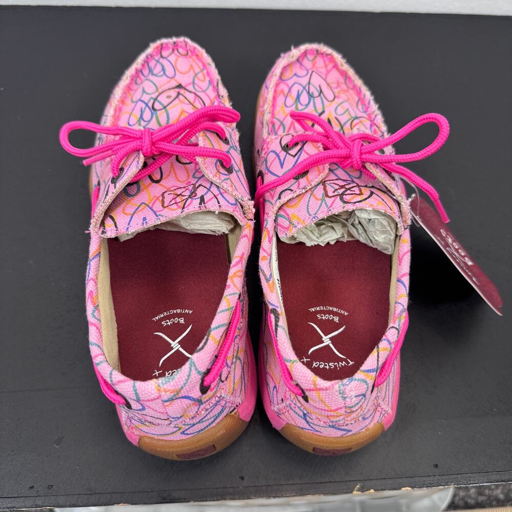 Twisted X Driving Moc Loafers Antibacterial Comfort Casual Shoes NWT 5M Pink - Picture 4 of 7